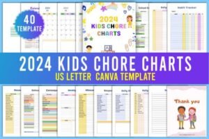 editable canva chore chart icons