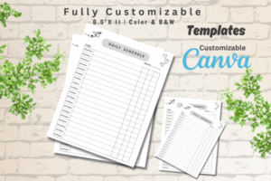 daily schedule template