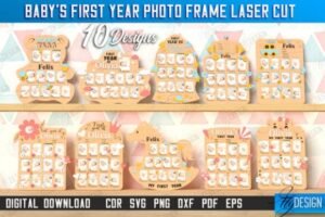 my first year photo frame