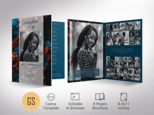 memorial service program template