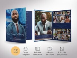 memorial service program template