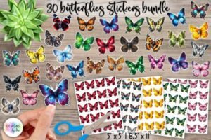 butterfly stickers