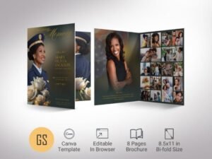 memorial service program template
