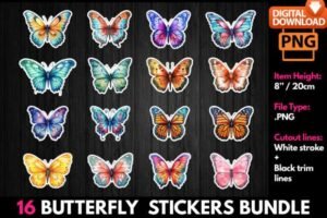 butterfly stickers