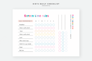 Daily Routine Chart for Kids