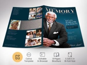 memorial service program template