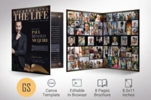 memorial service program template