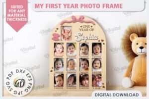 my first year photo frame