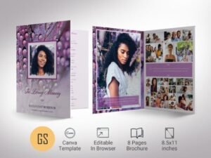 memorial service program template