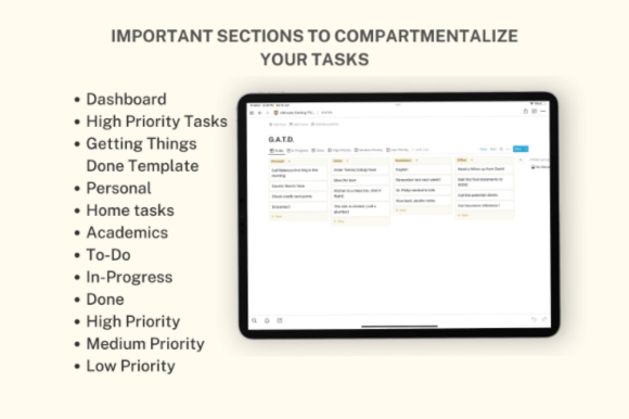 notion to do notion template life plan