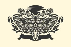 silhouette butterfly
