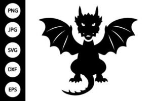 silhouette dragon