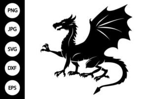 silhouette dragon
