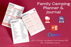 family planner canva template