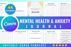 editable mental health diary template