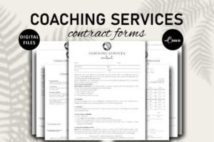 life coach templates canva coaching