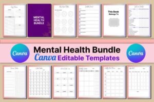 editable mental health diary template