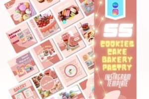 bakery instagram canva story template