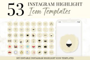 diy editable instagram highlight covers