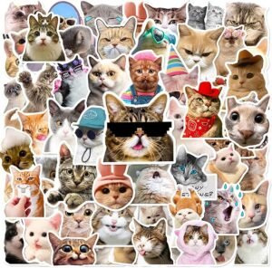 cute cat kawaii stickers bundle
