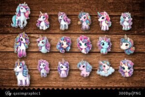 unicorn printable stickers