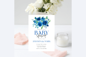 boy baby shower invitation bundle set