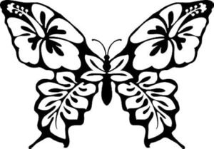 silhouette butterfly