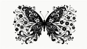 silhouette butterfly