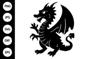 silhouette dragon