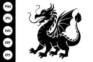 silhouette dragon
