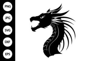 silhouette dragon