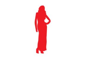 silhouette dress