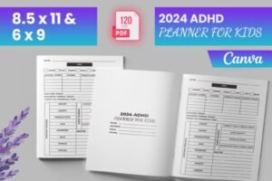 adhd planner for kids for canva interior