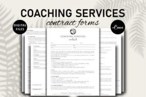 life coach templates canva coaching