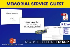 memorial service guest book