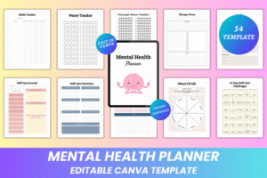 editable mental health diary template