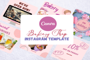 bakery instagram canva story template