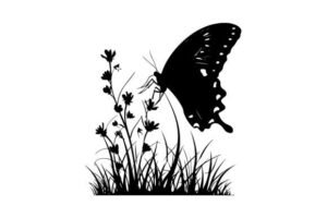 silhouette butterfly