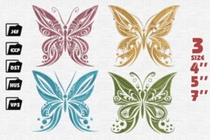 embroidery butterfly