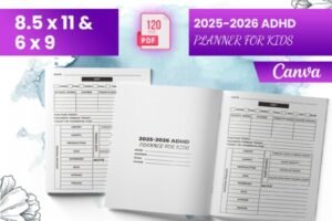 adhd planner for kids for canva interior
