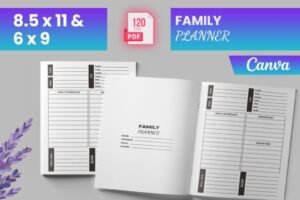 family planner canva template