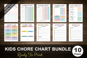 kids chore chart bundle