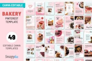 bakery instagram canva story template
