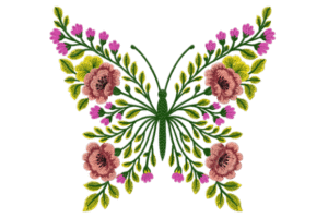 embroidery butterfly