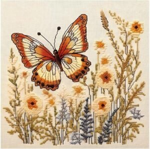 embroidery butterfly