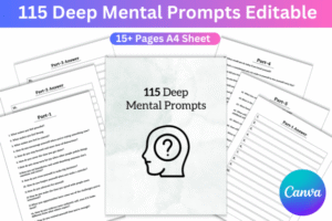 editable mental health diary template