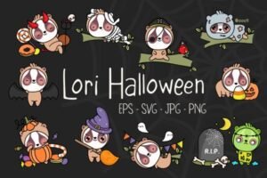 cute sloth cartoon sticker bundle