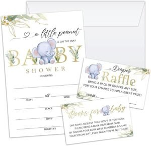 boy baby shower invitation bundle set