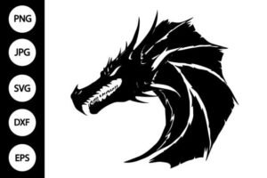 silhouette dragon