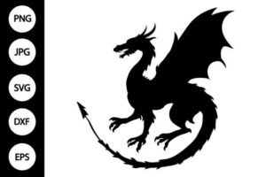 silhouette dragon